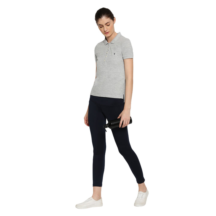 Women's Premium Cotton Solid Half Sleeve Polo T-shirts