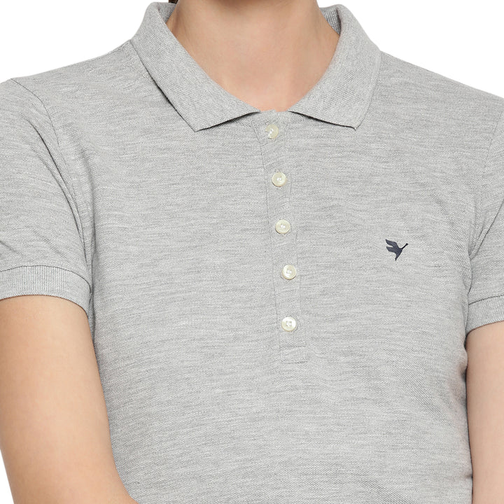 Women's Premium Cotton Solid Half Sleeve Polo T-shirts