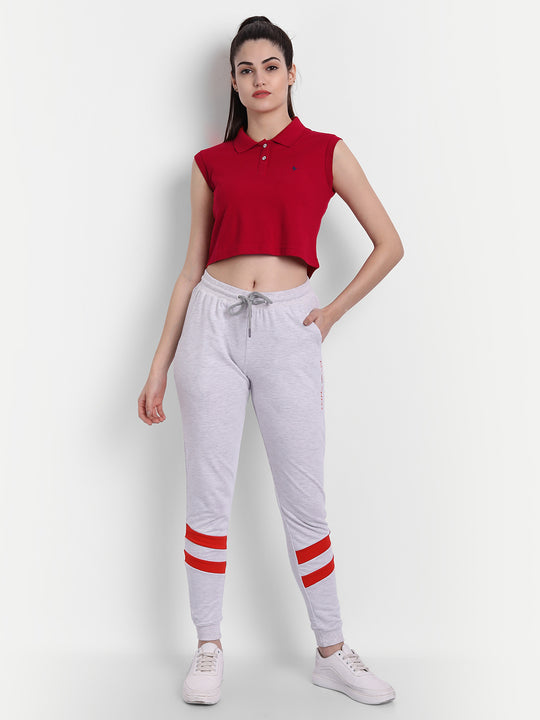 WOMENS PREMIUM COTTON SOLID SLEEVELESS POLO T-SHIRTS