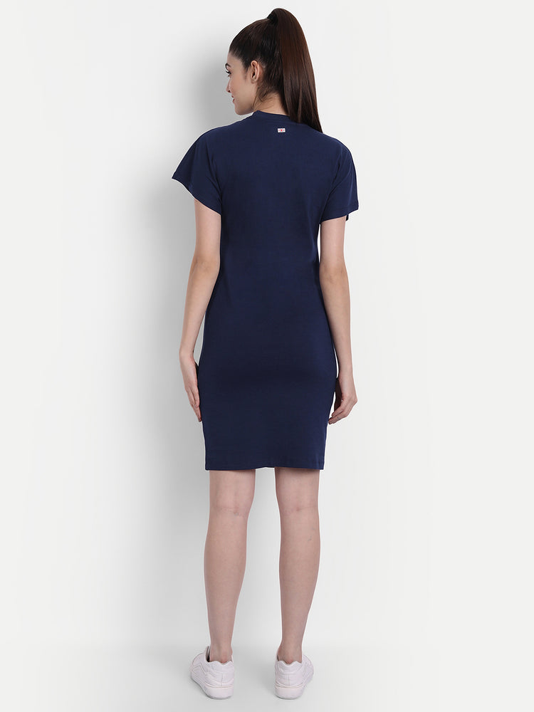 WOMENS PREMIUM COTTON HALF SLEEVE FLARED DRESSES