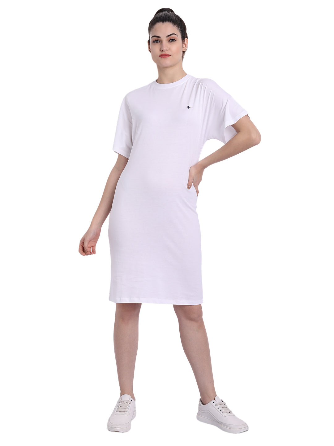 Womens Premium Cotton Half Sleeve Flared Dresses