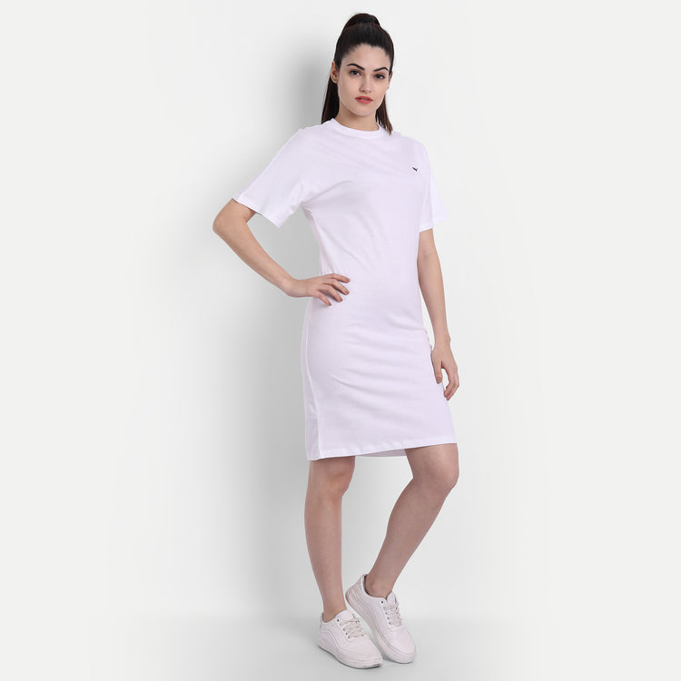Womens Premium Cotton Half Sleeve Flared Dresses