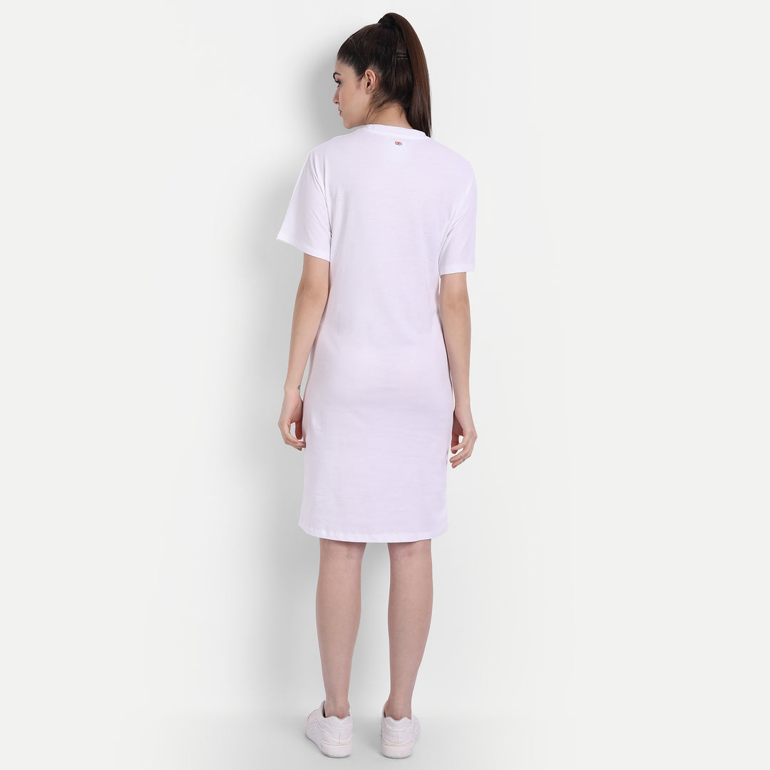 Womens Premium Cotton Half Sleeve Flared Dresses