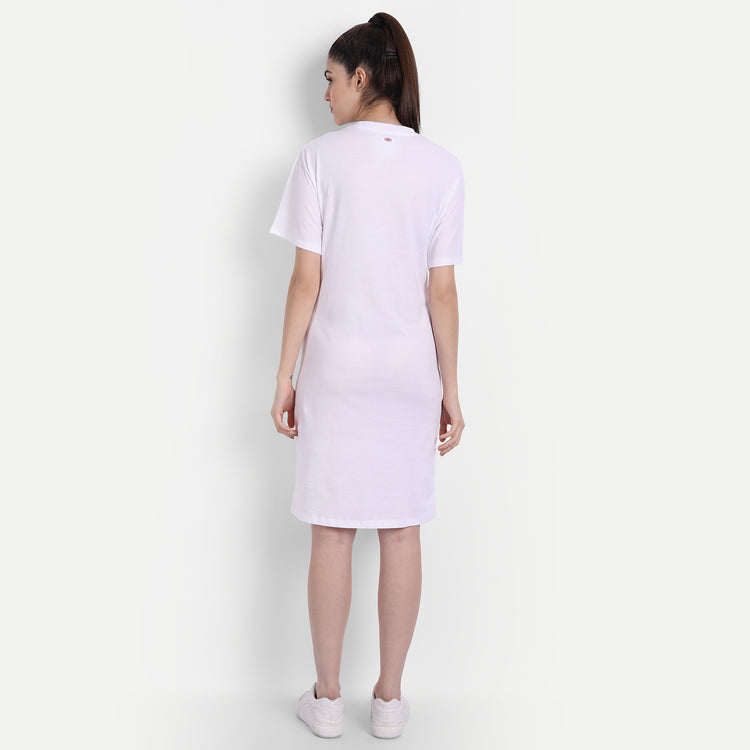 Womens Premium Cotton Half Sleeve Flared Dresses