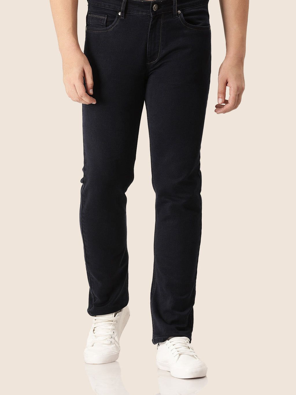 Amswan Premium Men'S Black Classic Fit Jeans
