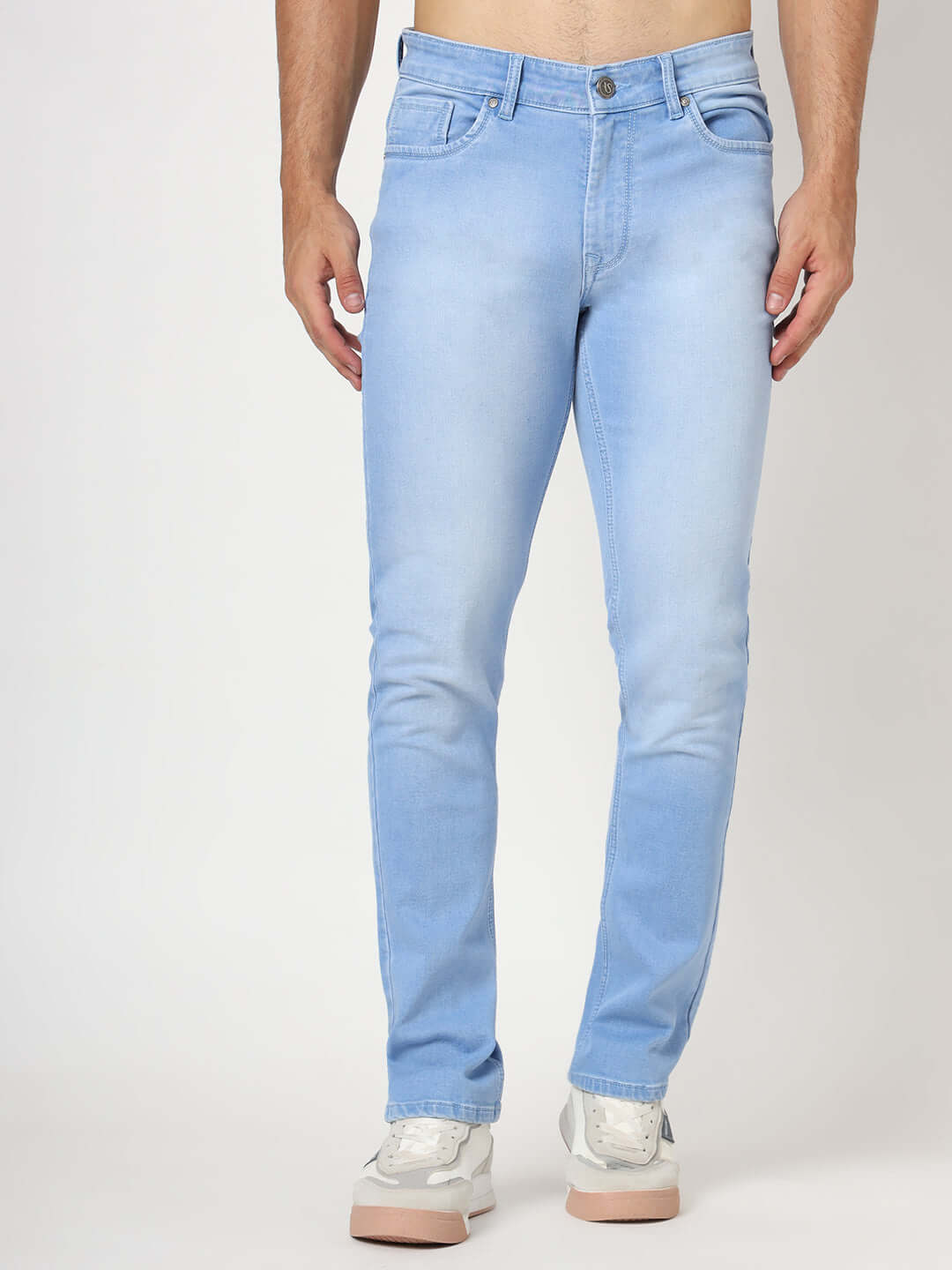 light blue jeans men's regular fit