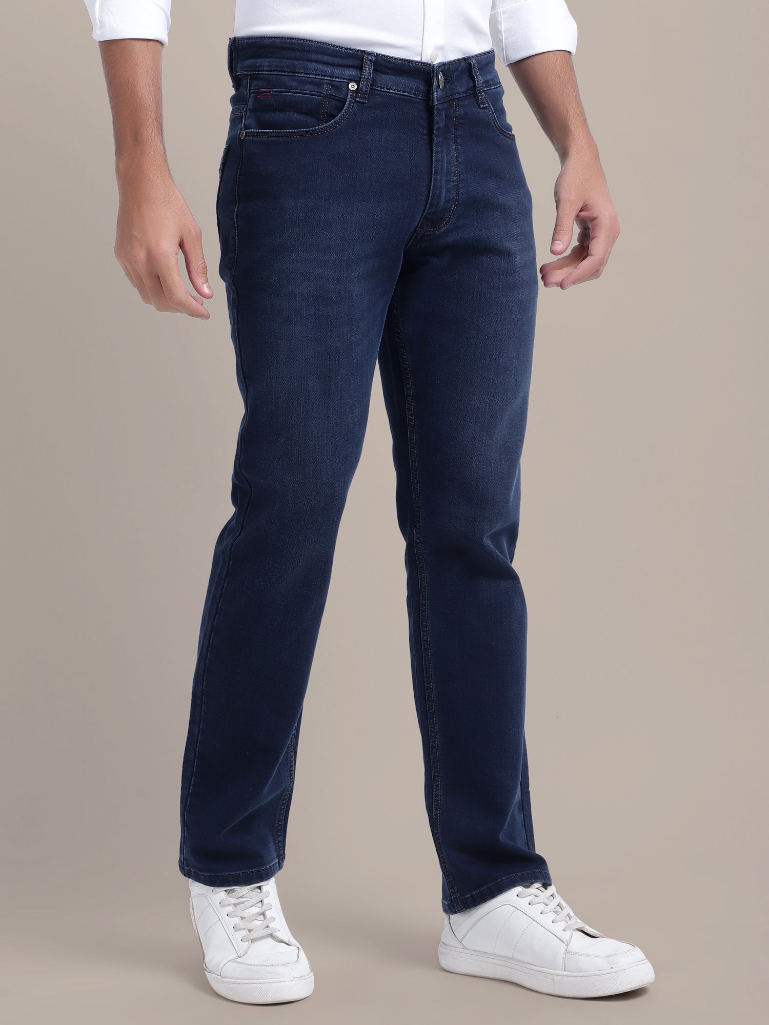 Premium Men'S Jeans Stretchable Comfort Stylish Straight Fit