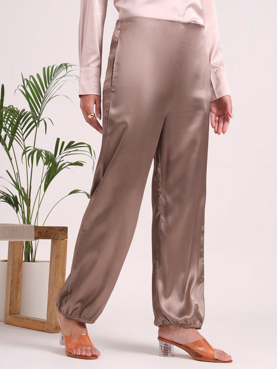 European Satin Loose Fit Trouser