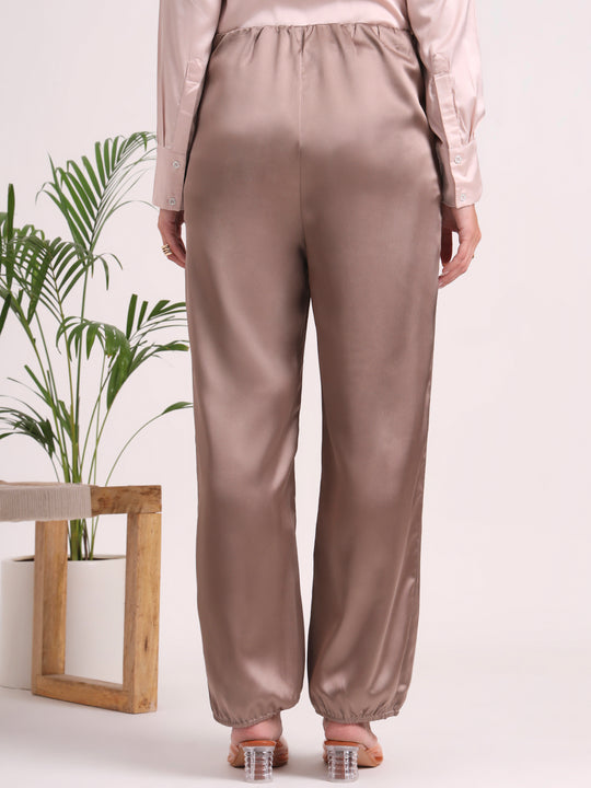 European Satin Loose Fit Trouser