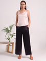 Women's European Satin Loose Fit Trouser