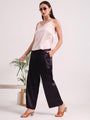 Women's European Satin Loose Fit Trouser