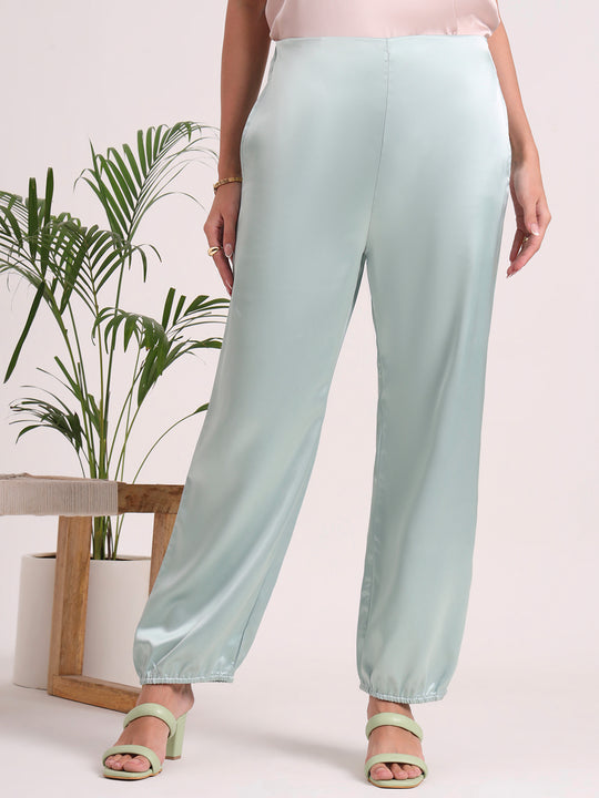 European Satin Loose Fit Trouser