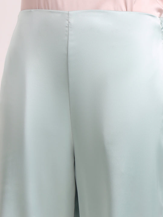 European Satin Loose Fit Trouser