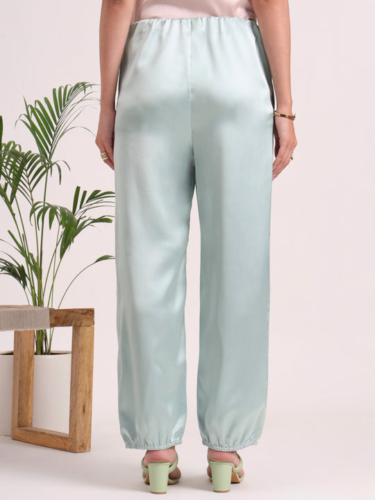 European Satin Loose Fit Trouser