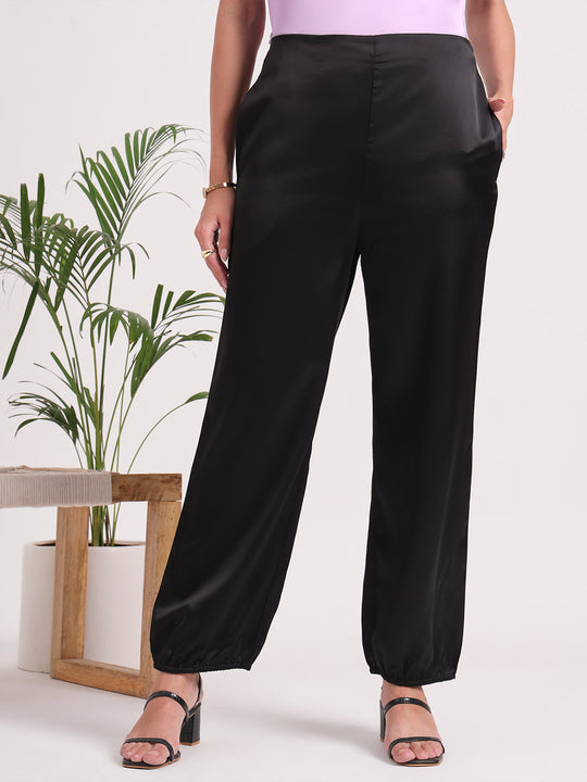 European Satin Loose Fit Trouser