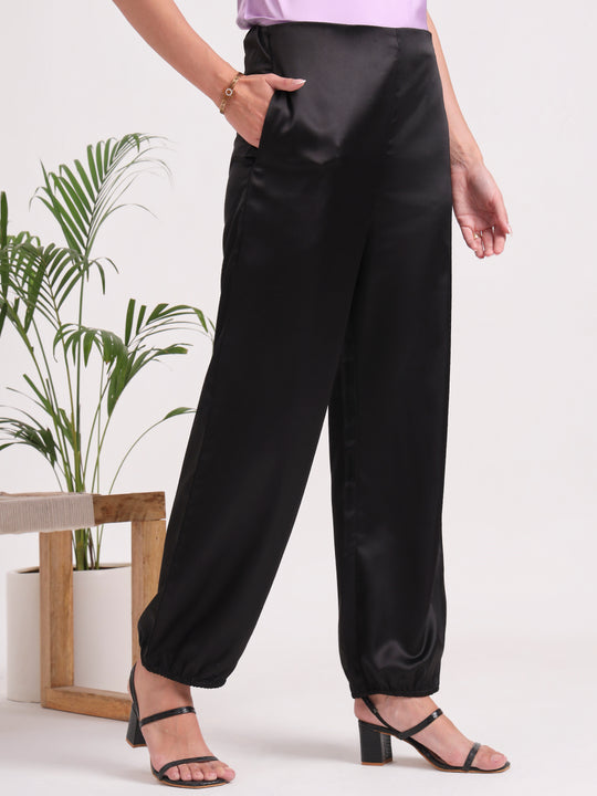 European Satin Loose Fit Trouser
