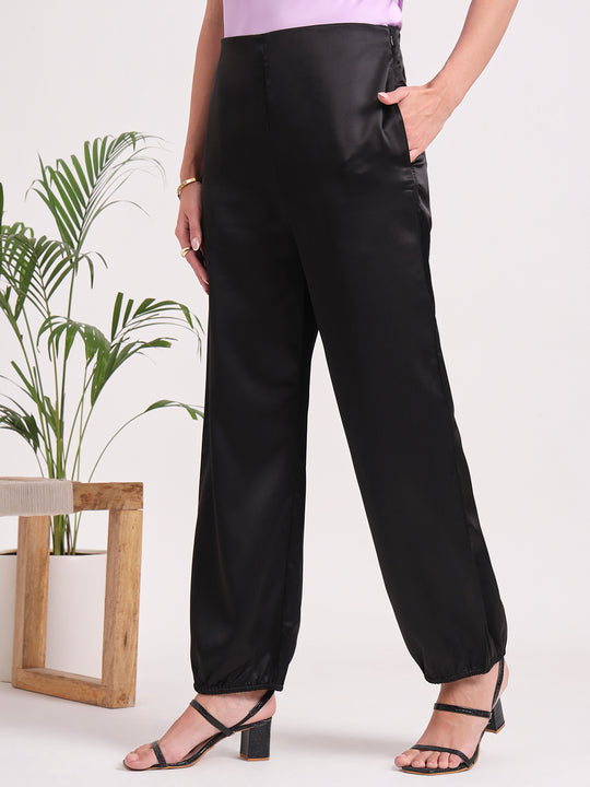 European Satin Loose Fit Trouser