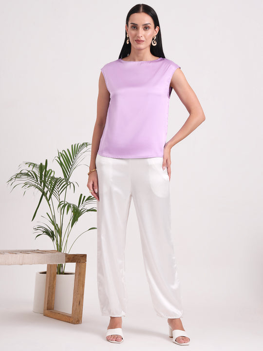 Women's European Satin Loose Fit Trouser