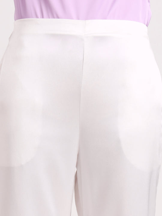 Women's European Satin Loose Fit Trouser