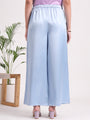 Women's European Satin Flared Pleated Trouser