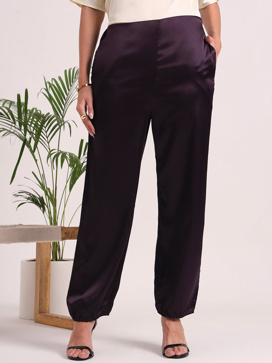 European Satin Loose Fit Trouser