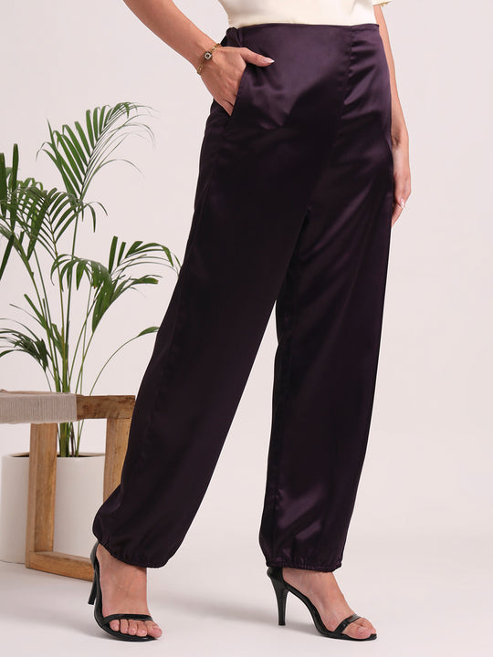 European Satin Loose Fit Trouser
