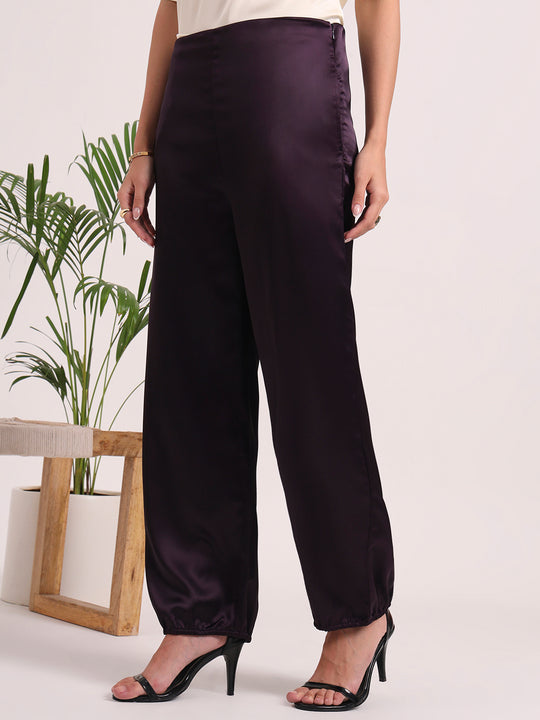 European Satin Loose Fit Trouser