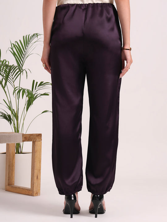 European Satin Loose Fit Trouser