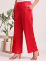 Women's European Satin Loose Fit Trouser