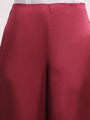 Women'S European Satin Regular Fit Flared Trouser