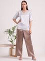 Women's European Satin Loose Fit Trouser