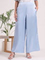 Women'S European Satin Regular Fit Flared Trouser
