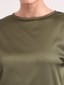 Women's European Satin Bishop Sleeves Top