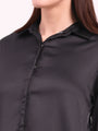 Women'S European Satin A Symetrical Shirt Top