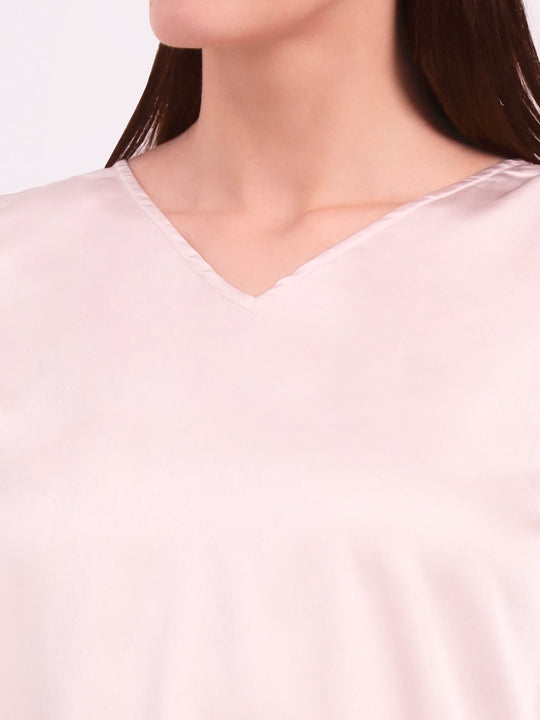 Women's European Satin V Neck Sleeveless Top