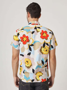 Multicolor Floral Print Premium Rayon Shirt