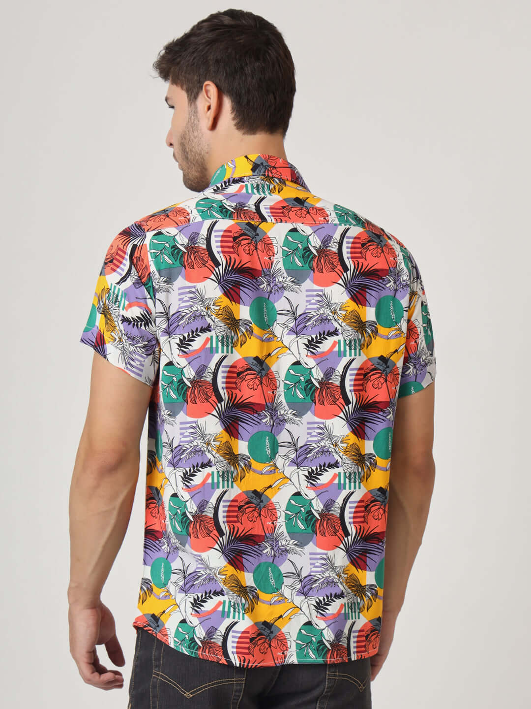 Multicolor Hawaiian Print Premium Rayon Shirt