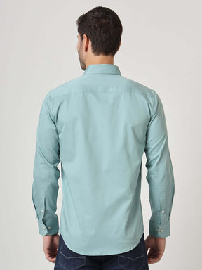 Premium Cotton Satin Greyish Green Shirt