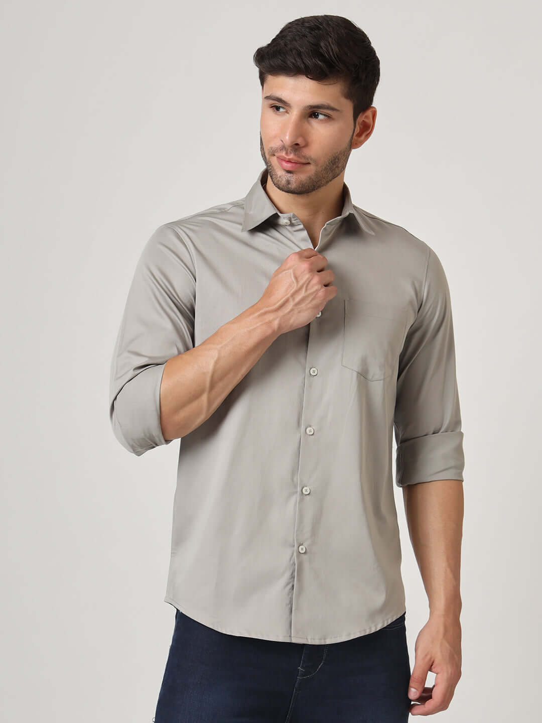 Premium Cotton Satin Shirt