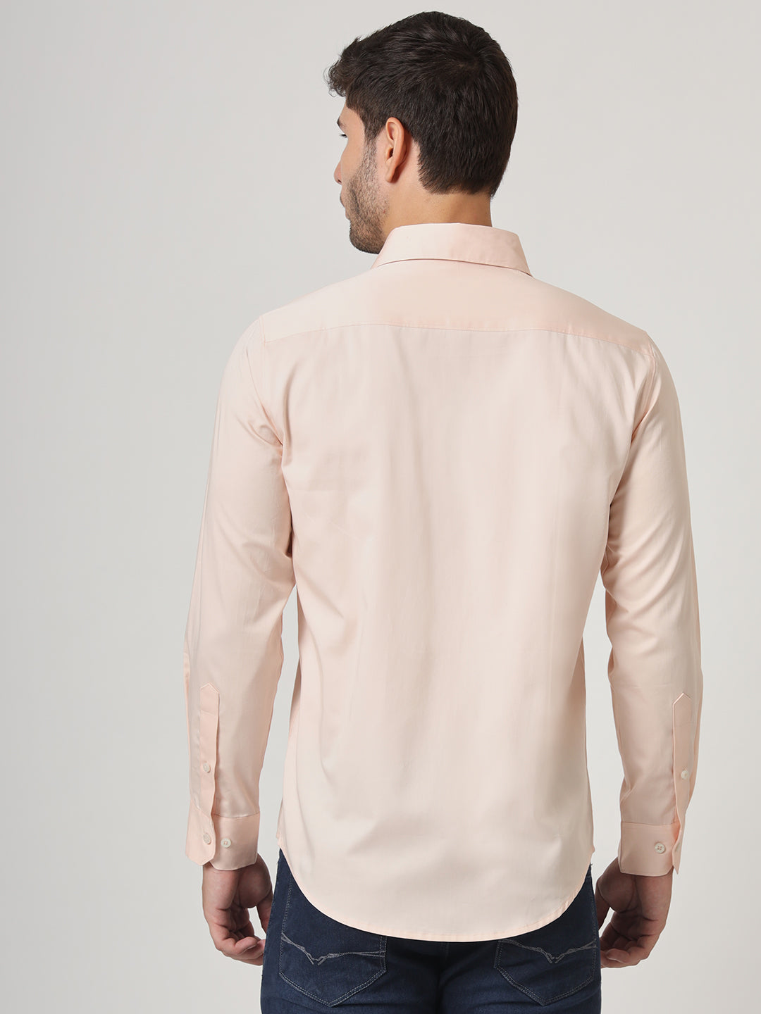 Premium Cotton Lycra Peach Shirt