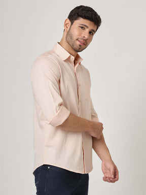 Premium Cotton Satin Rose Pink Shirt