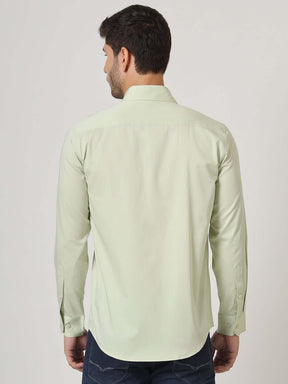 Premium Cotton Satin Pistachio Green Shirt