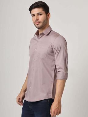 Premium Cotton Satin Rose Pink Shirt