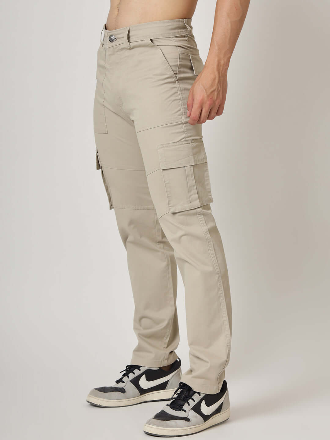 Premium Cotton Grey Cargo Pant