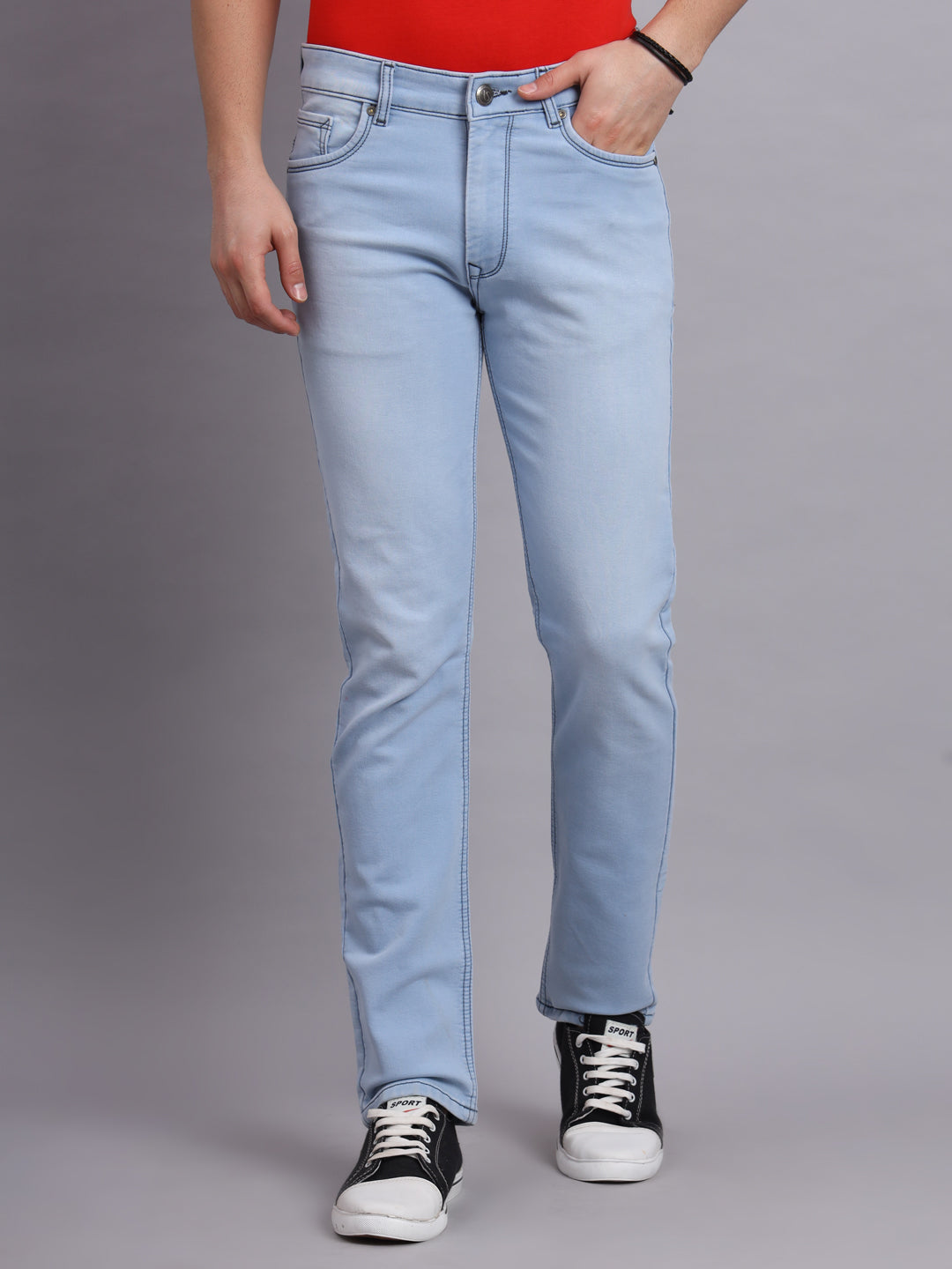 Amswan Light Carbon Blue Jeans for Men