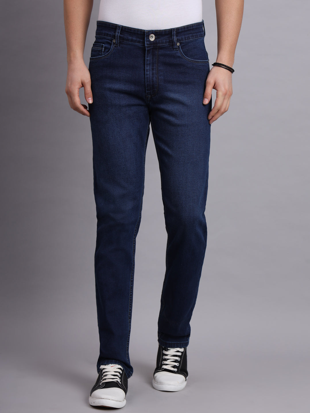 Amswan Premium Dark Navy Denim Jeans for Men