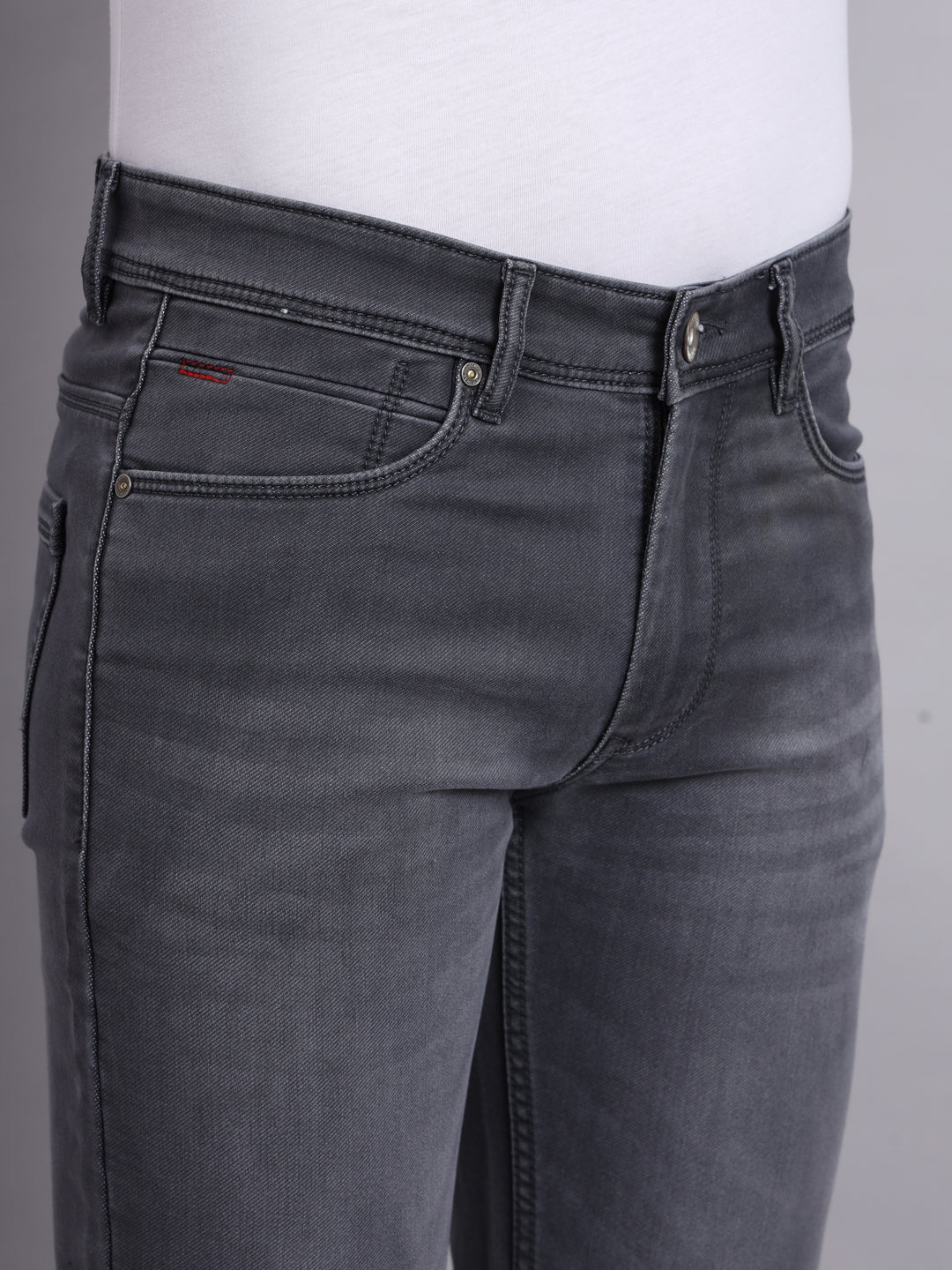 AMSWAN  CHARCOAL WASH DENIM JEANS FOR MEN