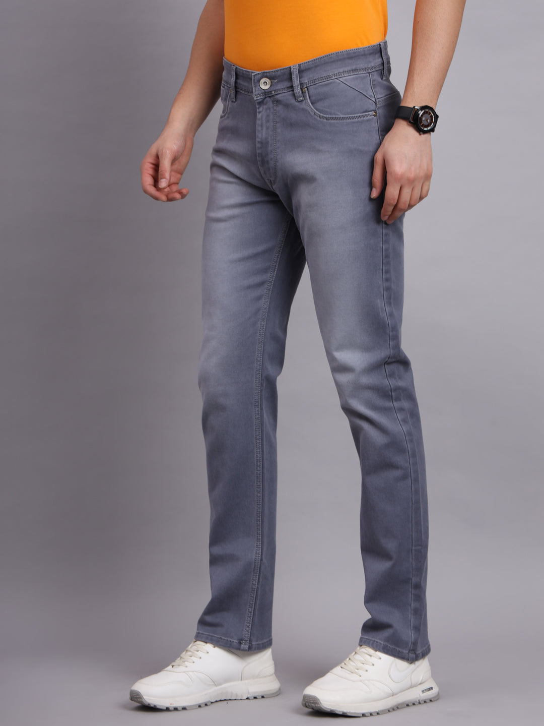 Amswan Premium Light Grey Men'S Denim