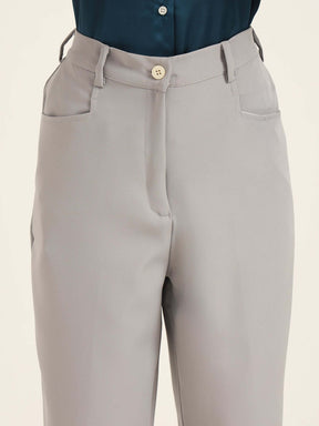 WOMEN'S LUXURY BANANA CREPE CARBON C PANT