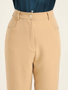 WOMEN'S LUXURY BANANA CREPE WHEAT C PANT